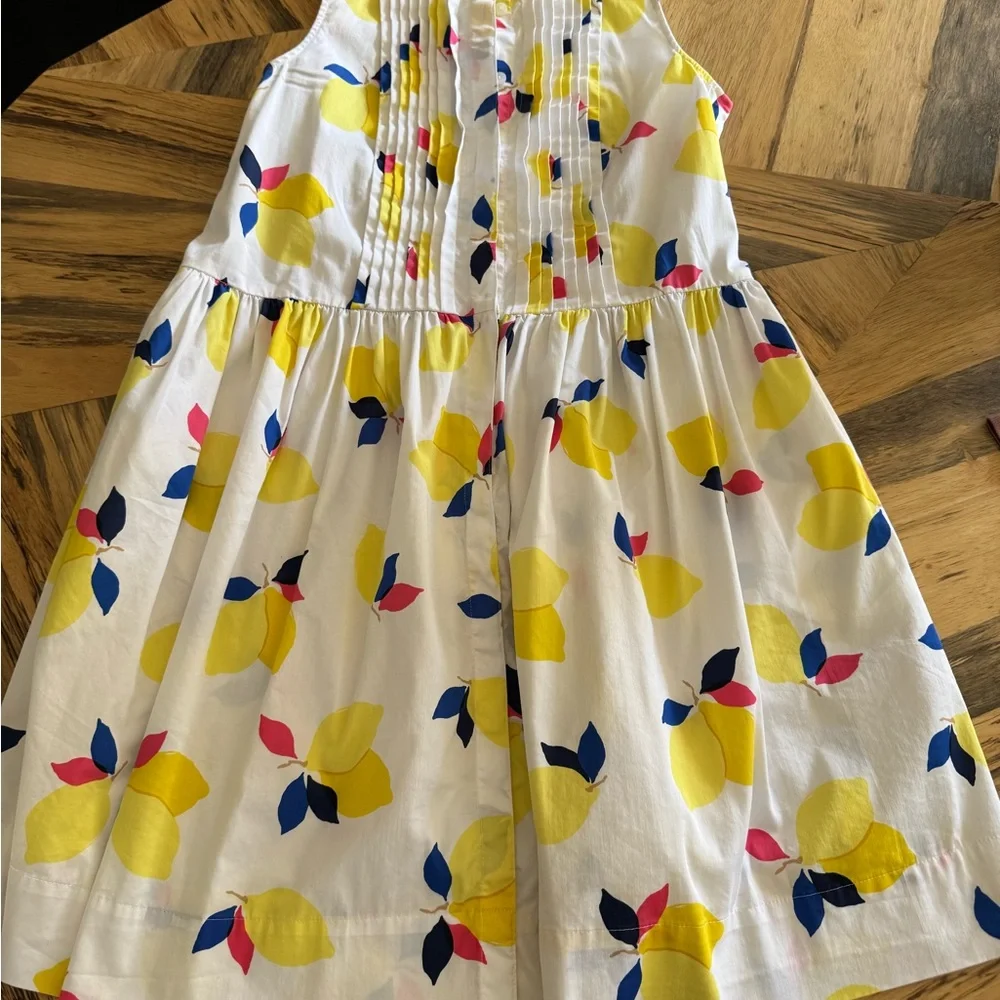 Kate spade cotton sleeveless lemon zest tuxedo shirt dress sleeveless - Picture 9 of 10